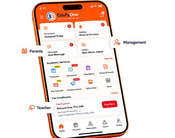 EdufyOne LMS and education dashboard